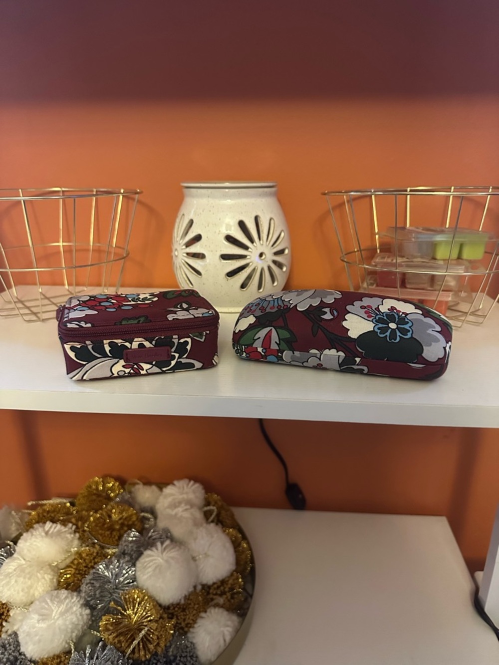 VERA BRADLEY Bundle Set in “Bordeaux Bloom” Floral Print